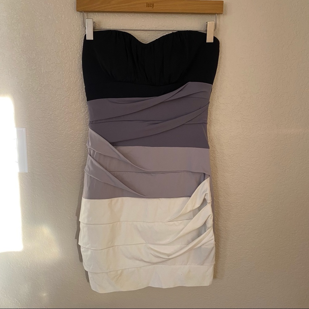 Strapless cocktail dress